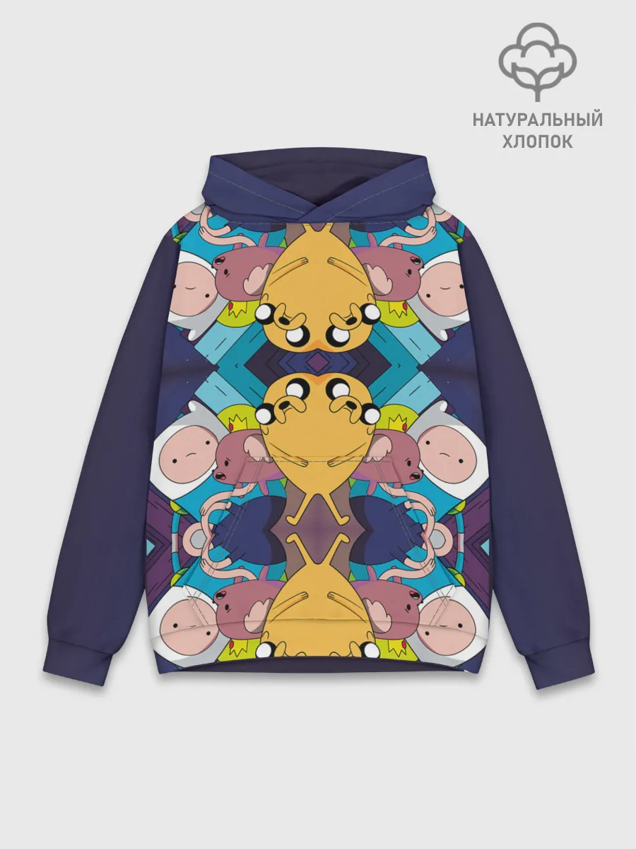 Худи мужской база хлопок / Время Приключений
