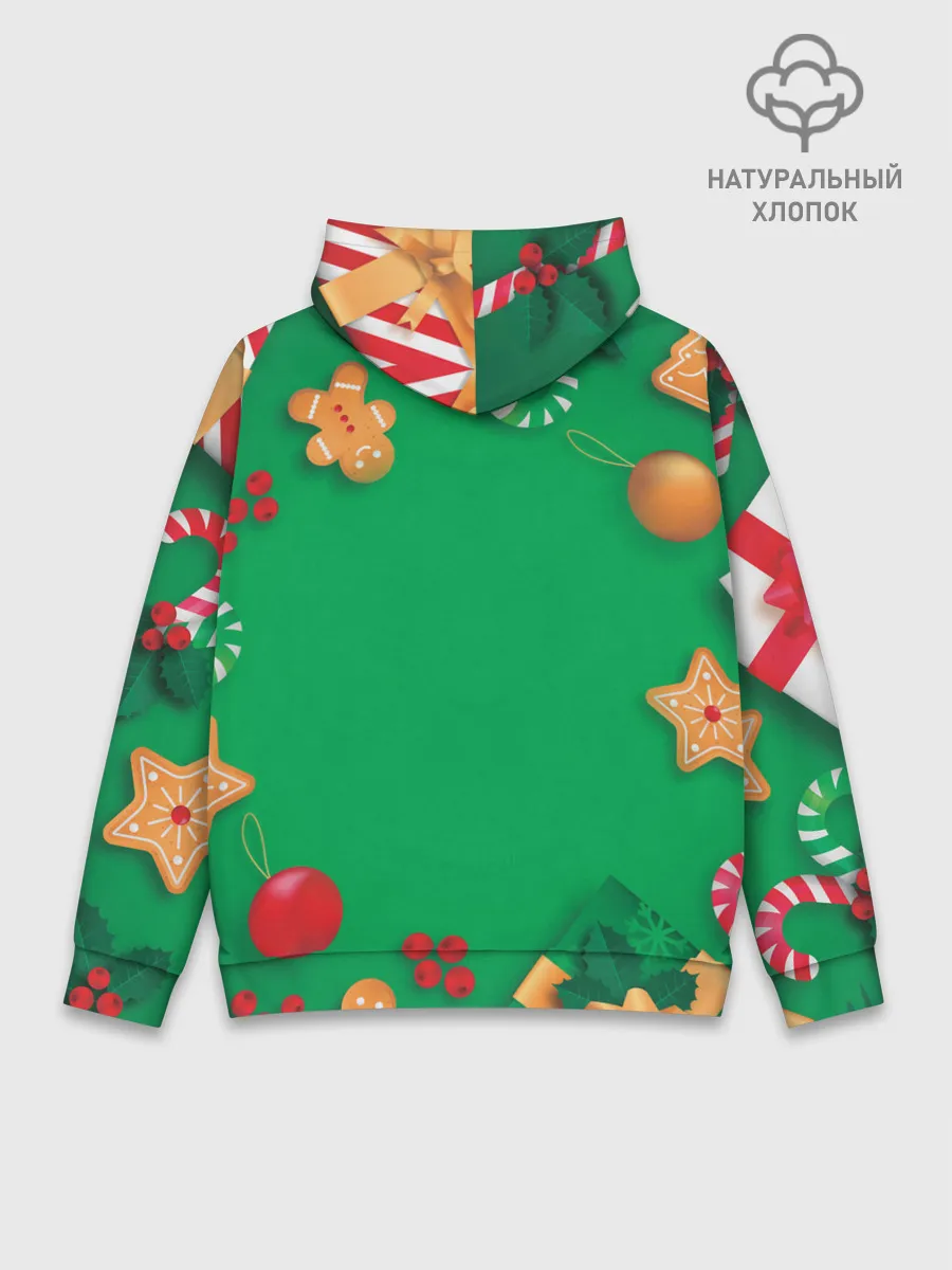 Худи мужской база хлопок / Новогодний Sherlock