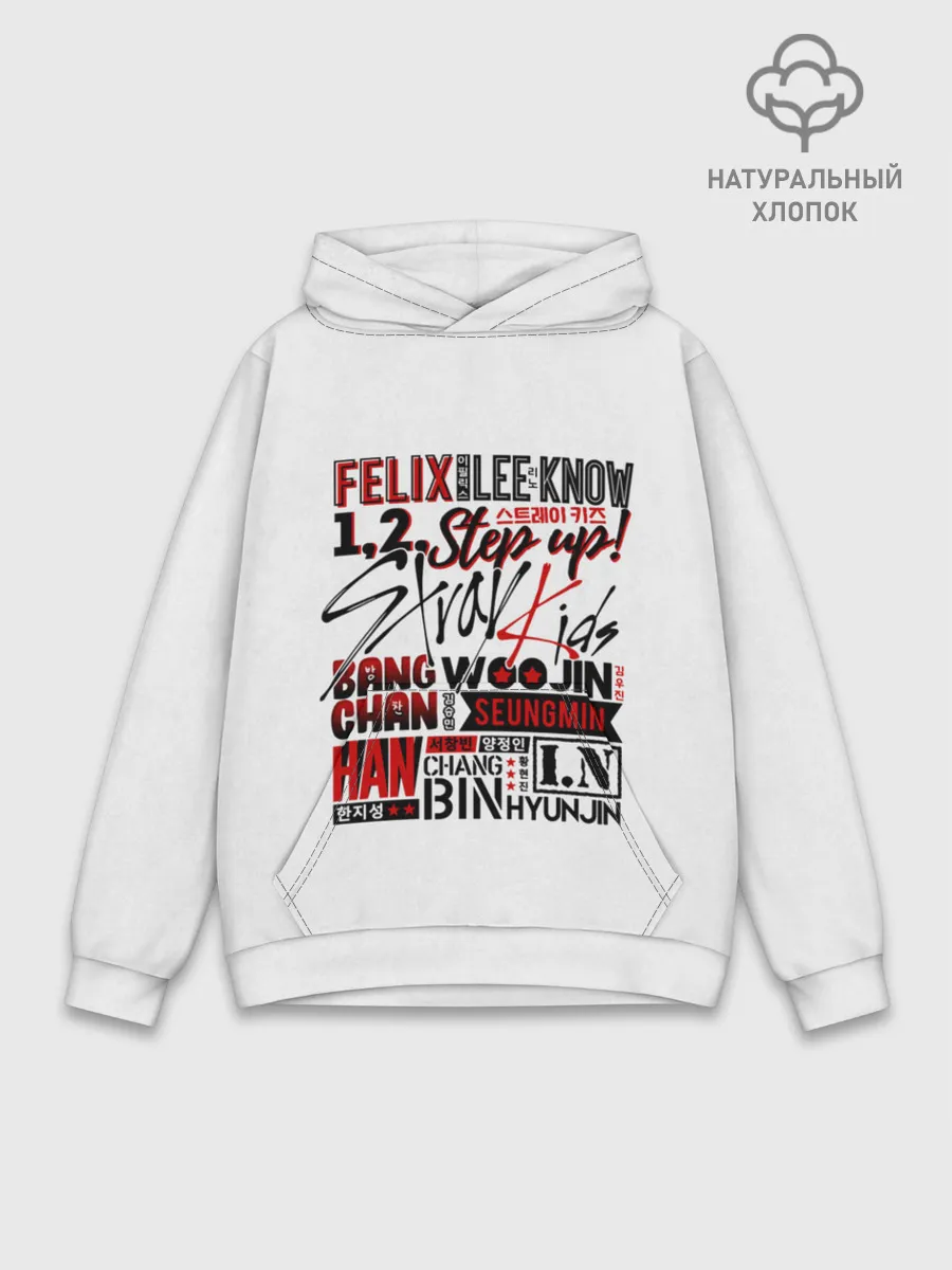 Худи мужской база хлопок / Stray Kids