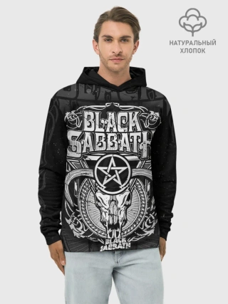 Худи мужской база хлопок / Black Sabbath