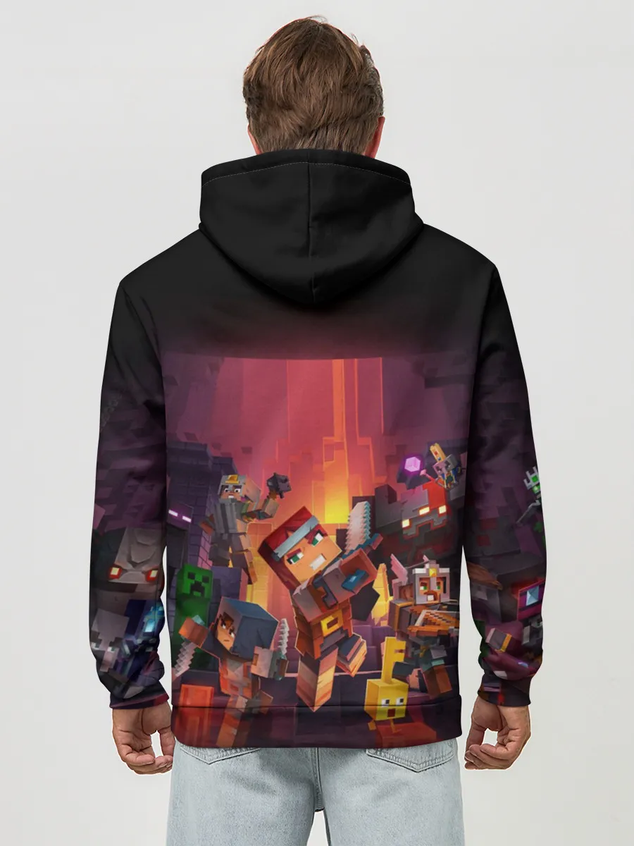 Худи мужской база хлопок / Minecraft Dungeons