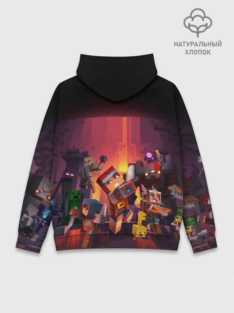 Худи мужской база хлопок / Minecraft Dungeons