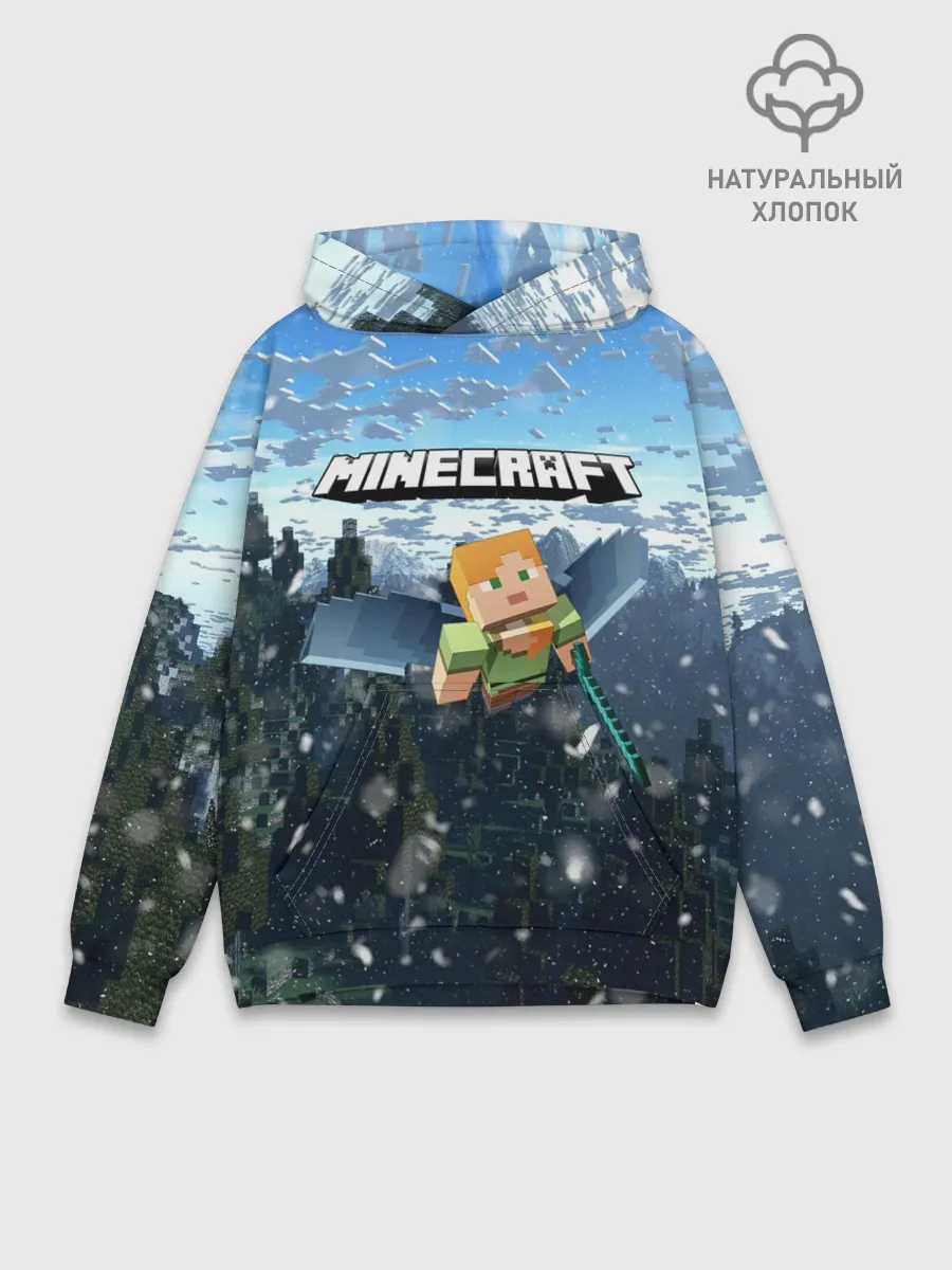 Худи мужской база хлопок / Minecraft / Майнкрафт