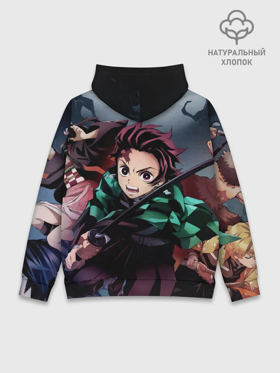 Худи мужской база хлопок / Клинок рассекающий демонов