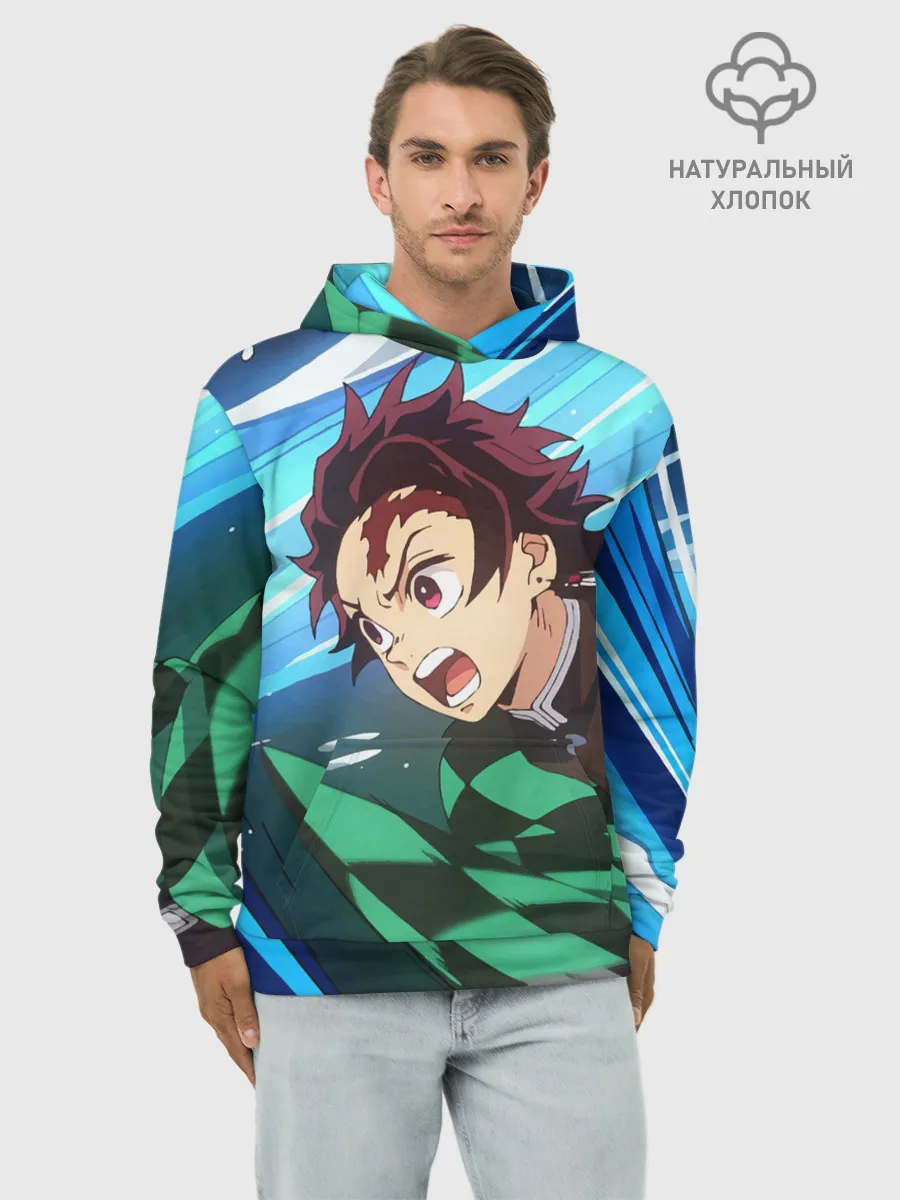 Худи мужской база хлопок / Клинок рассекающий демонов