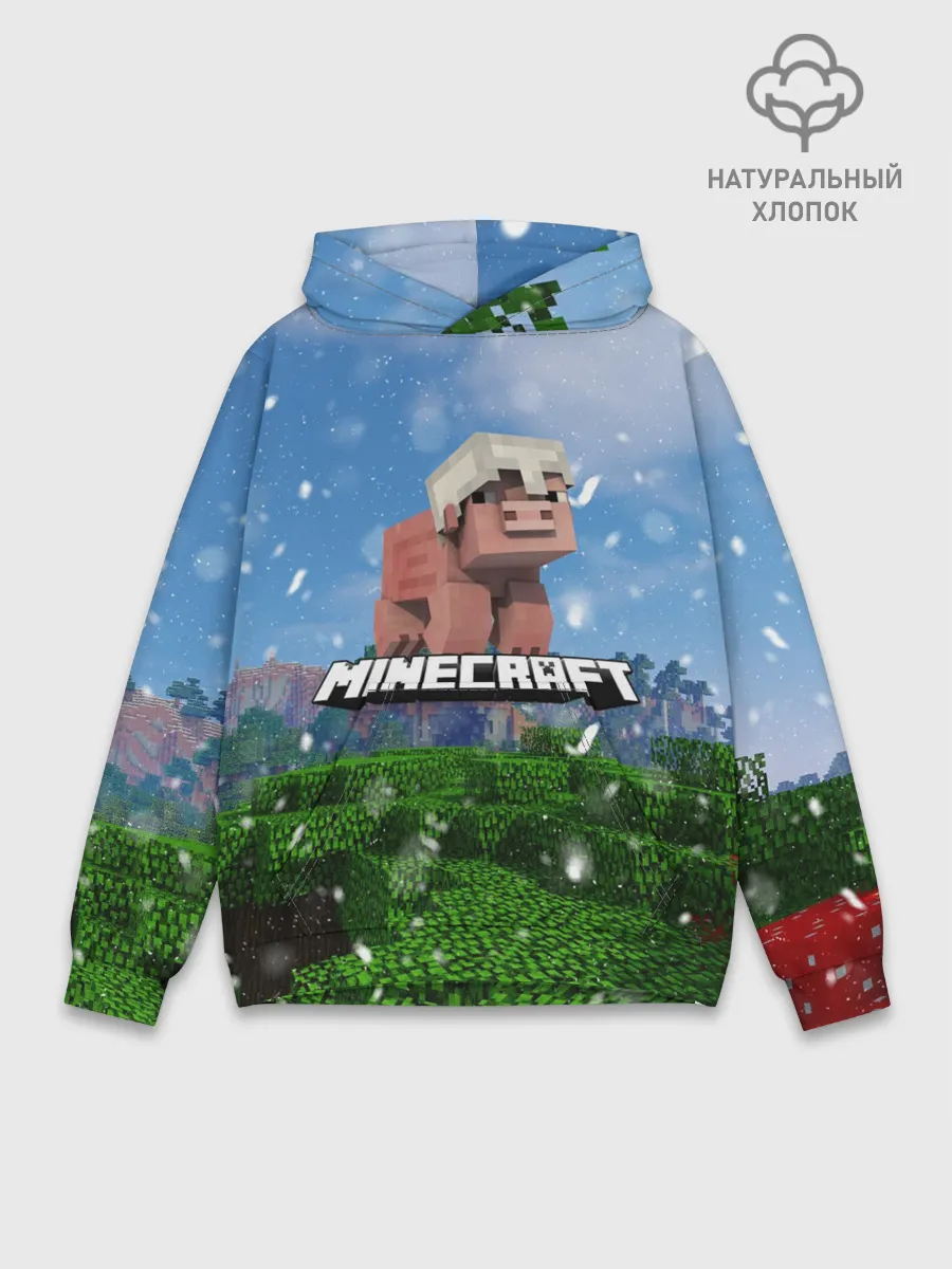 Худи мужской база хлопок / Minecraft / Майнкрафт