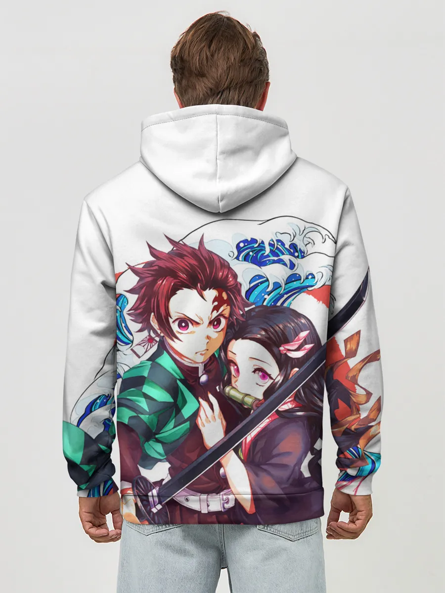 Худи мужской база хлопок / Клинок рассекающий демонов