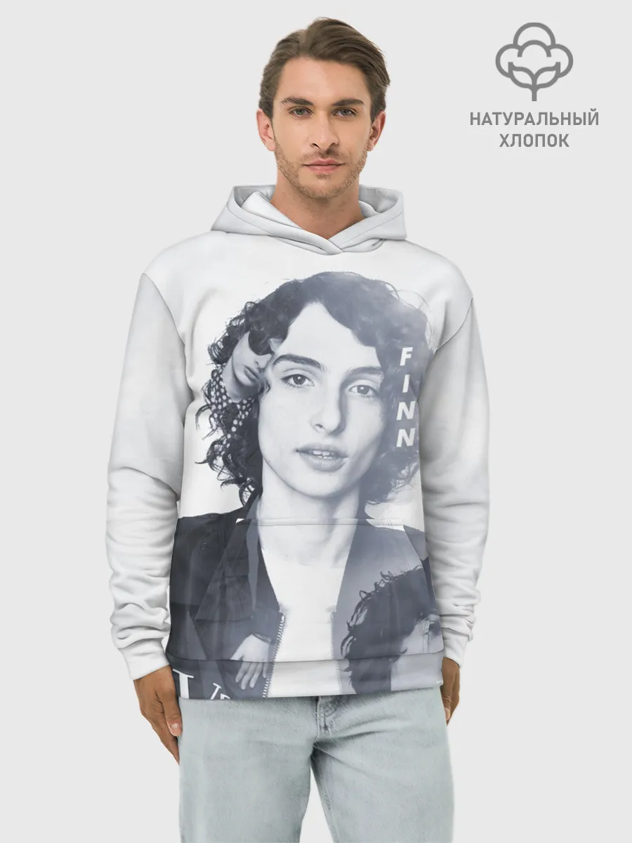 Худи мужской база хлопок / Финн Вулфард