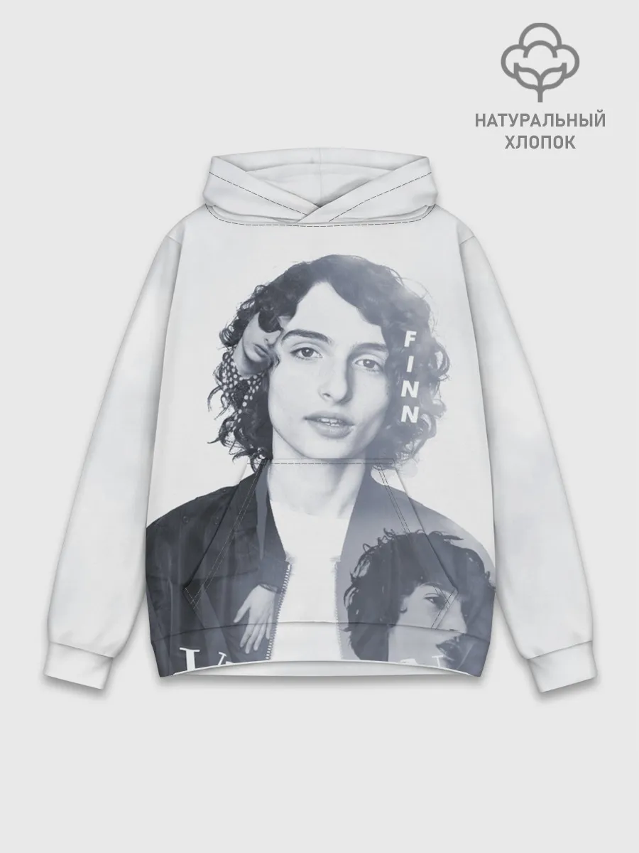 Худи мужской база хлопок / Финн Вулфард