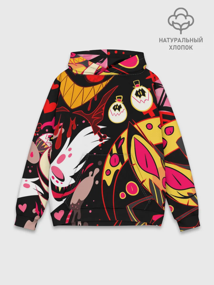 Худи мужской база хлопок / Hazbin Hotel
