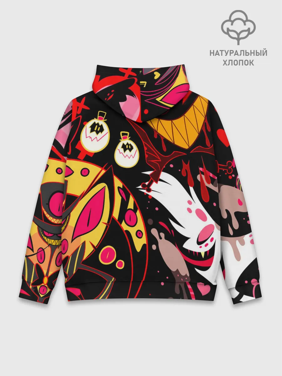 Худи мужской база хлопок / Hazbin Hotel
