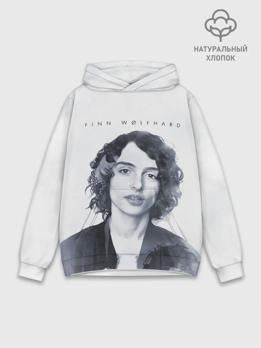 Худи мужской база хлопок / Финн Вулфард