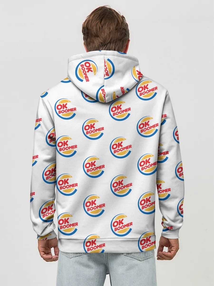 Худи мужской база хлопок / OK BOOMER