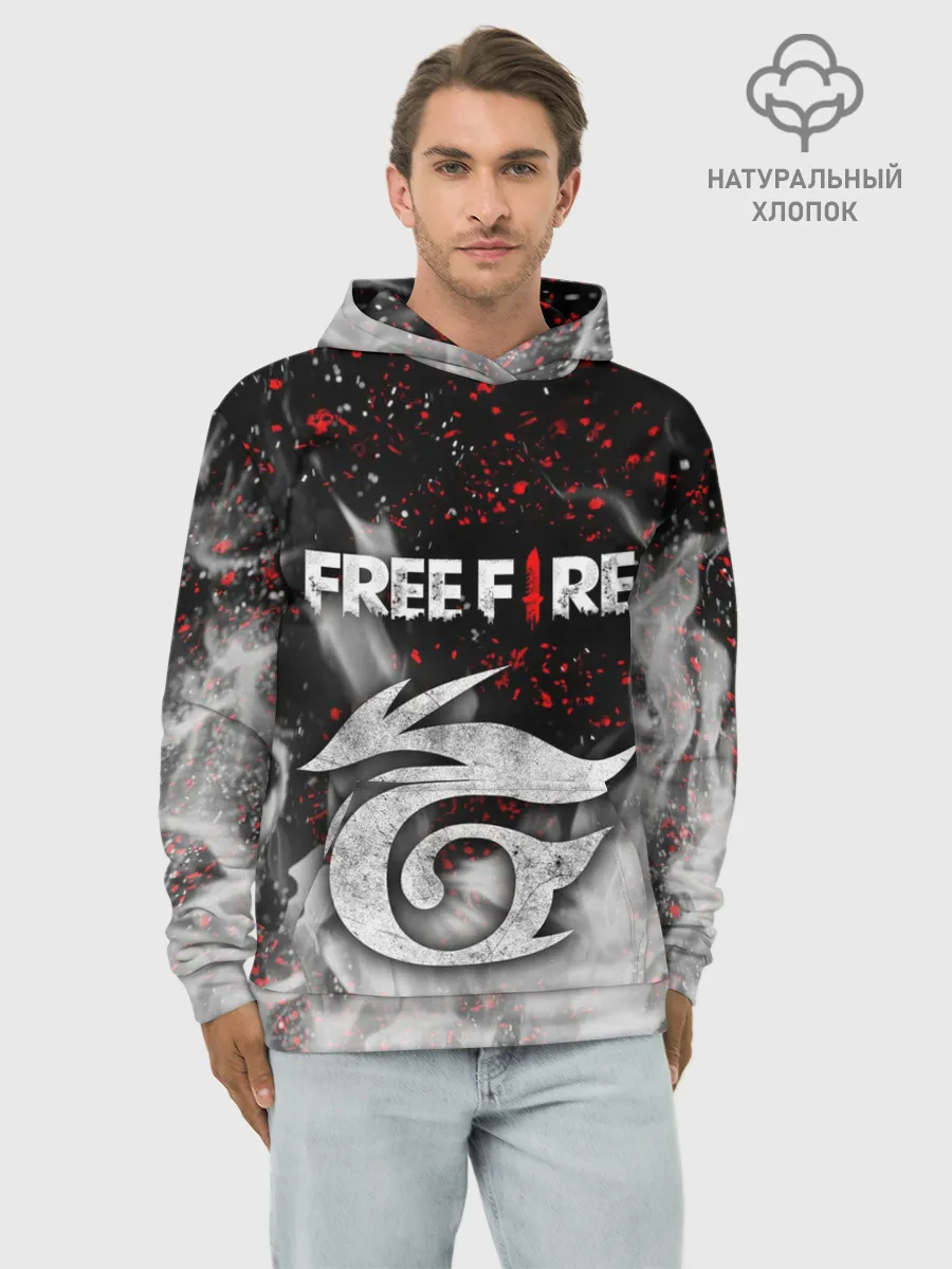 Худи мужской база хлопок / GARENA FREE FIRE