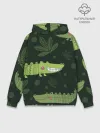 Худи мужской база хлопок / Милый крокодил