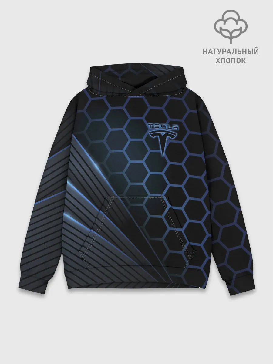 Худи мужской база хлопок / Tesla