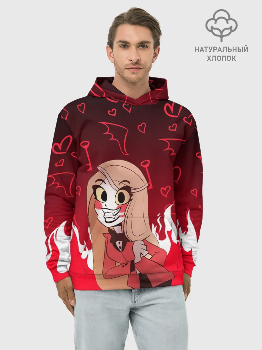 Худи мужской база хлопок / ОТЕЛЬ ХАЗБИН ЧАРЛИ