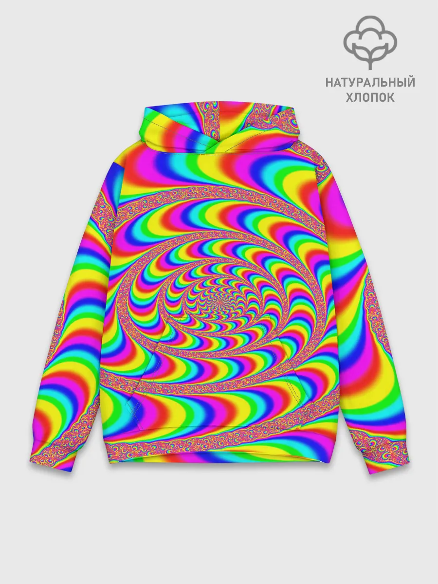 Худи мужской база хлопок / Оптическая текстура