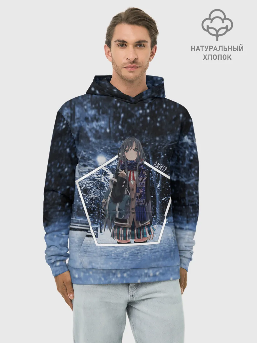 Худи мужской база хлопок / Snow Bunny Girl