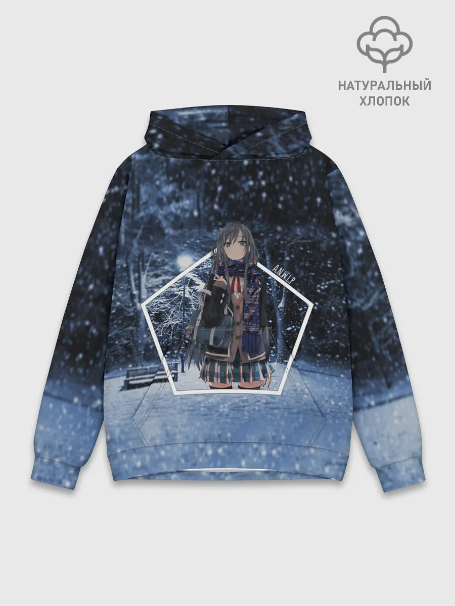 Худи мужской база хлопок / Snow Bunny Girl