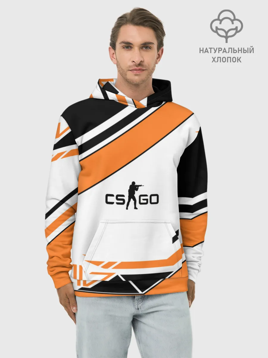 Худи мужской база хлопок / Cs Go Asiimov Style #2