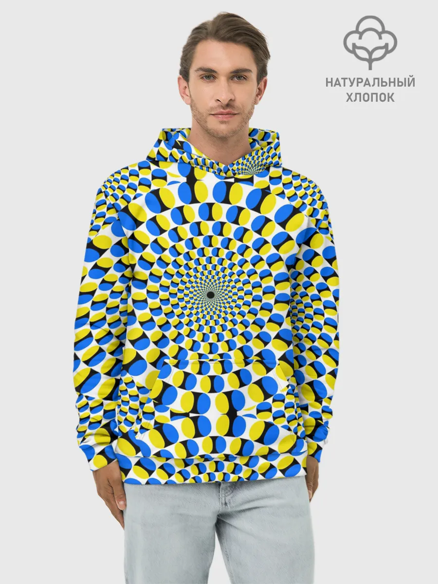 Худи мужской база хлопок / ИЛЛЮЗИЯ