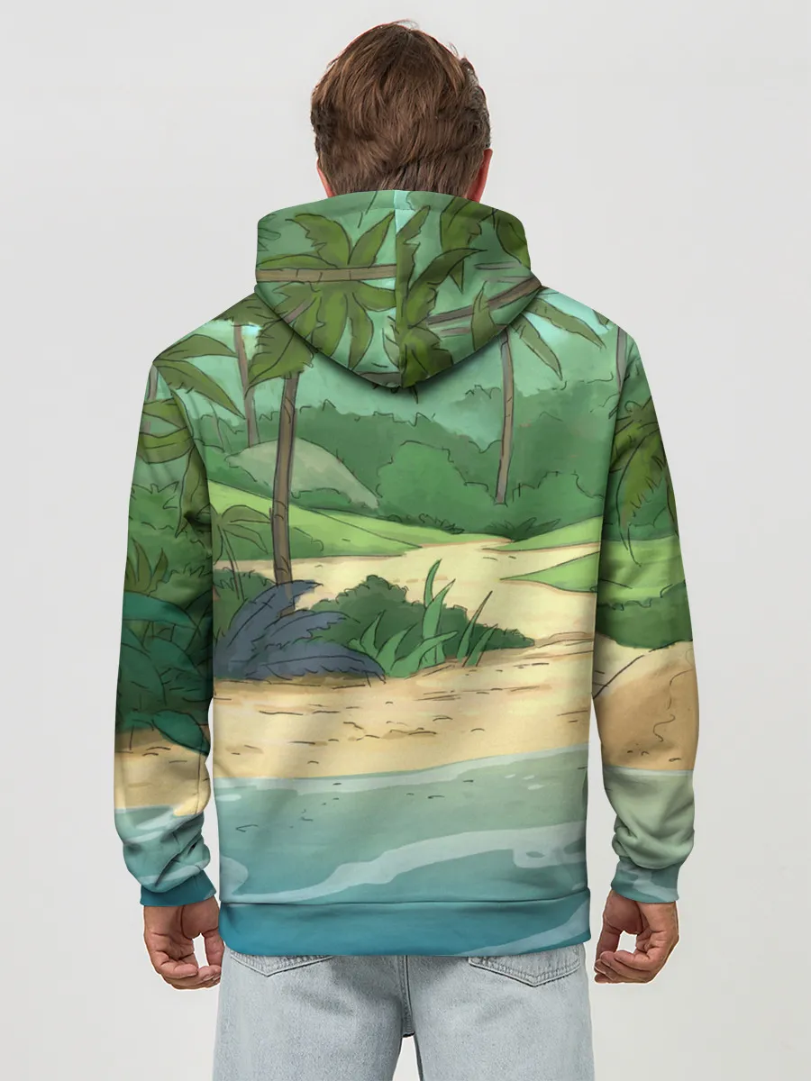 Худи мужской база хлопок / Bears on the beach