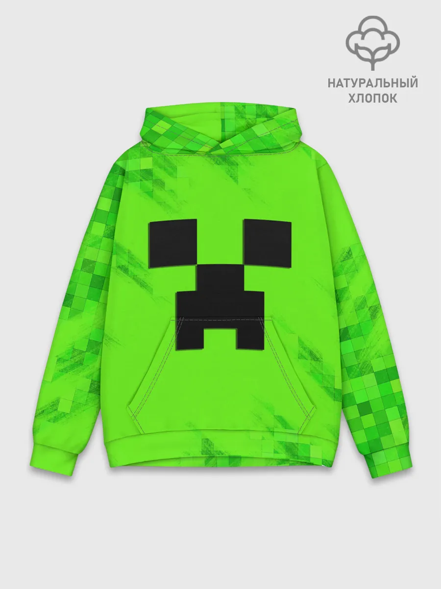 Худи мужской база хлопок / MINECRAFT
