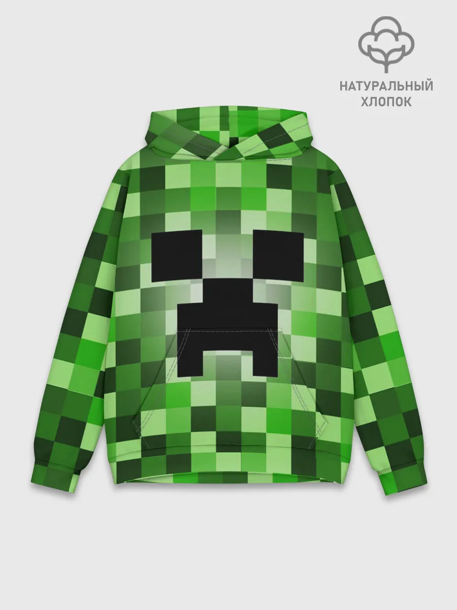 Худи мужской база хлопок / MINECRAFT