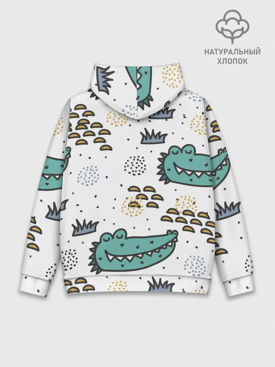 Худи мужской база хлопок / Милый крокодил