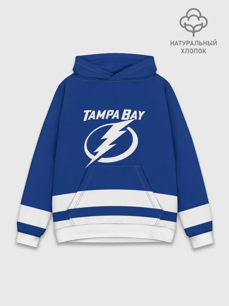Худи мужской база хлопок / Тампа-Бэй Лайтнинг НХЛ