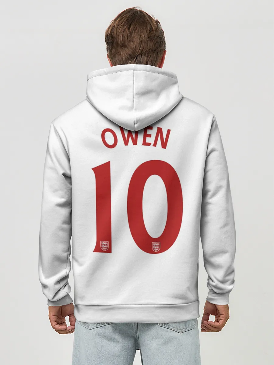 Худи мужской база хлопок / Майкл Оуэн Англия Ретро