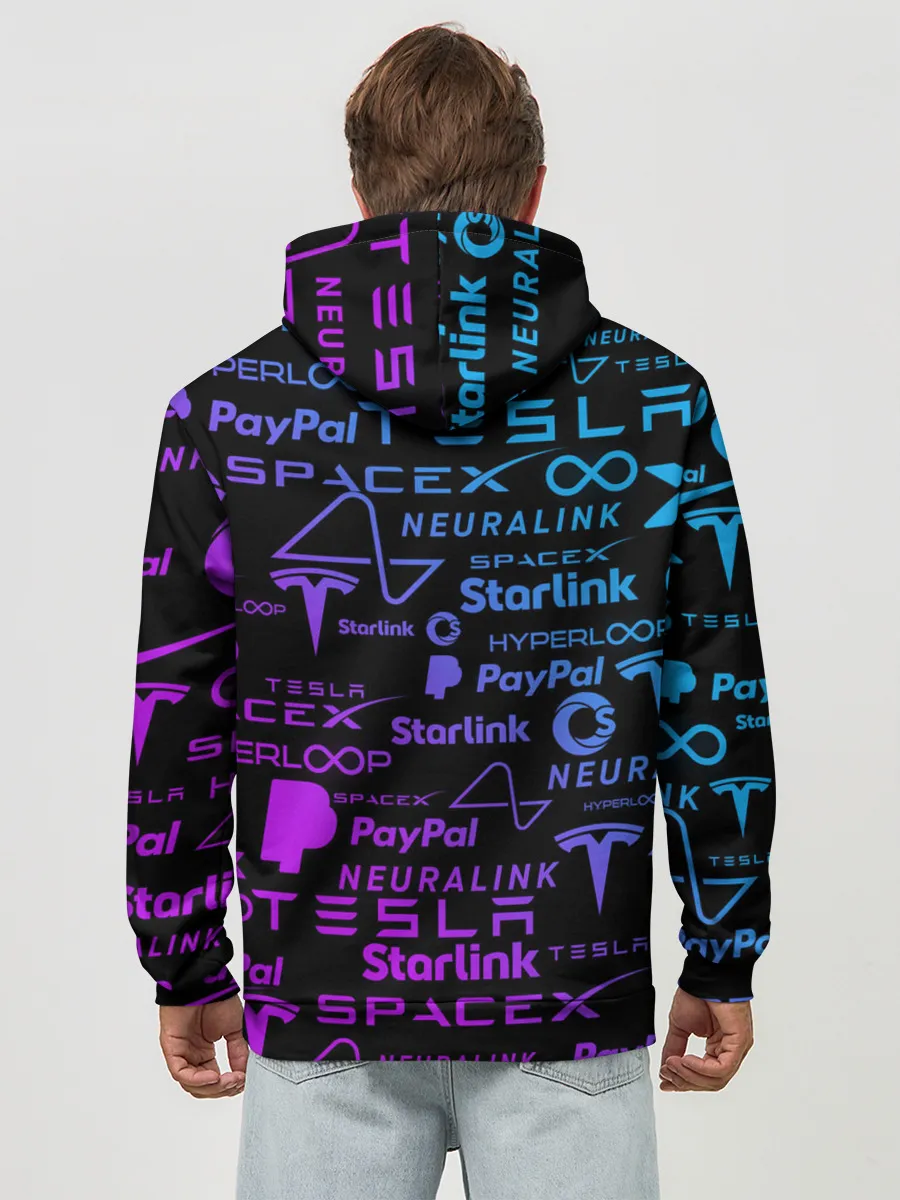 Худи мужской база хлопок / ЛОГОТИПЫ ПРОЕКТОВ ИЛОНА МАСКА.