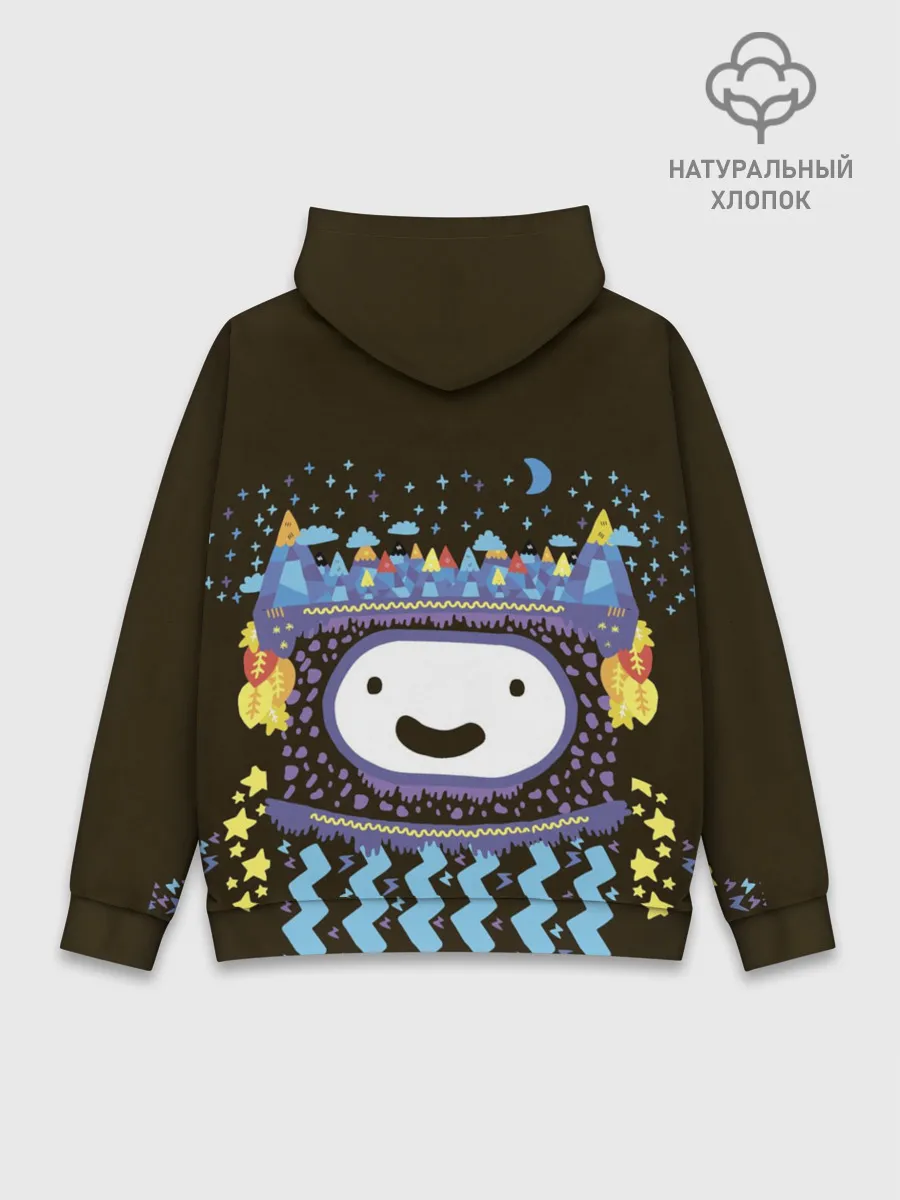 Худи мужской база хлопок / Время приключений Snow