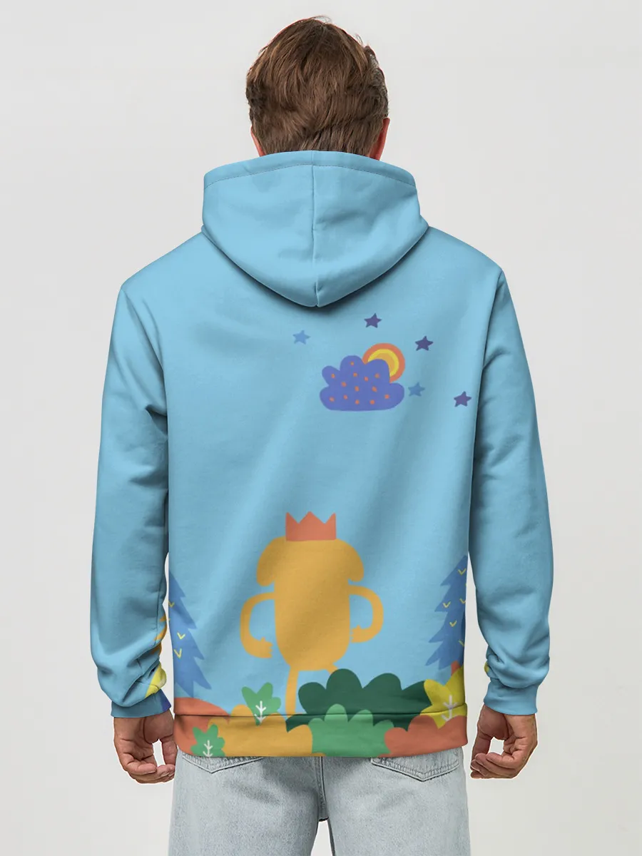 Худи мужской база хлопок / Время приключений Winter