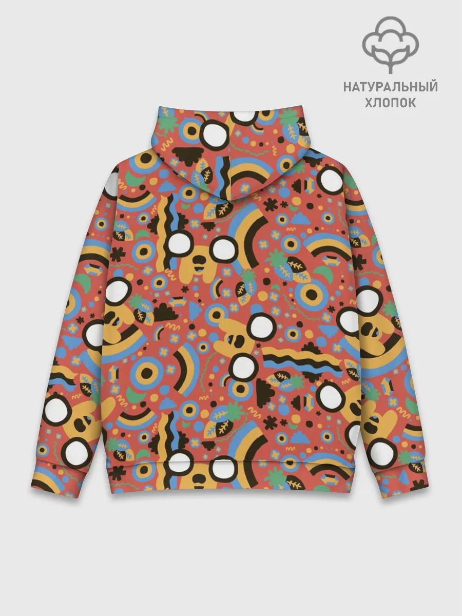 Худи мужской база хлопок / Время приключений Jake