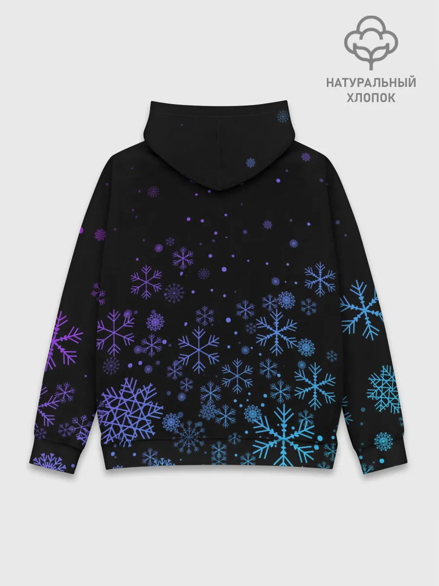 Худи мужской база хлопок / FORTNITE НОВОГОДНИЙ.