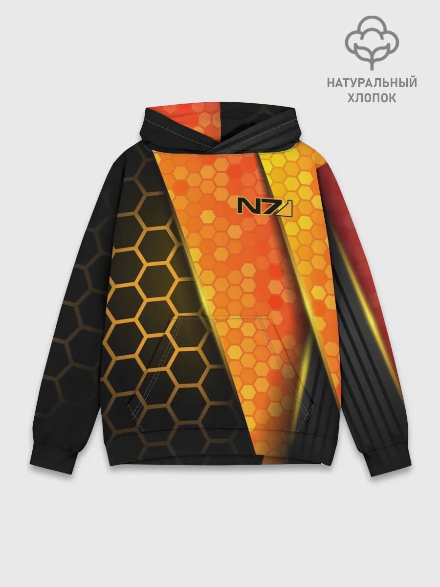 Худи мужской база хлопок / Mass Effect N7