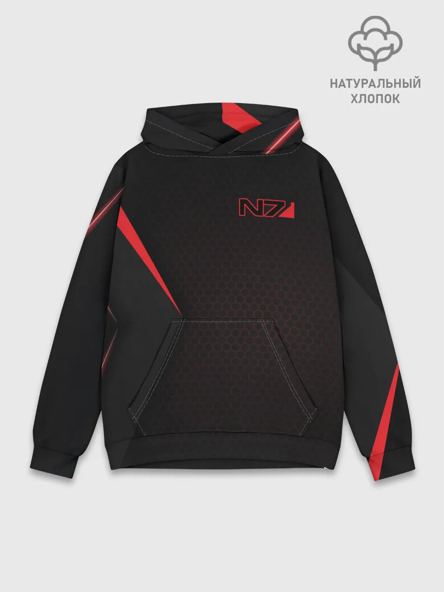Худи мужской база хлопок / Mass Effect N7