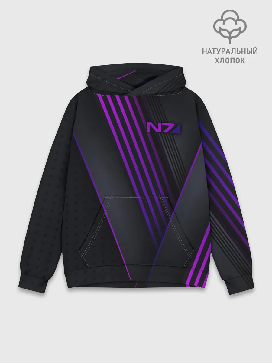 Худи мужской база хлопок / Mass Effect N7