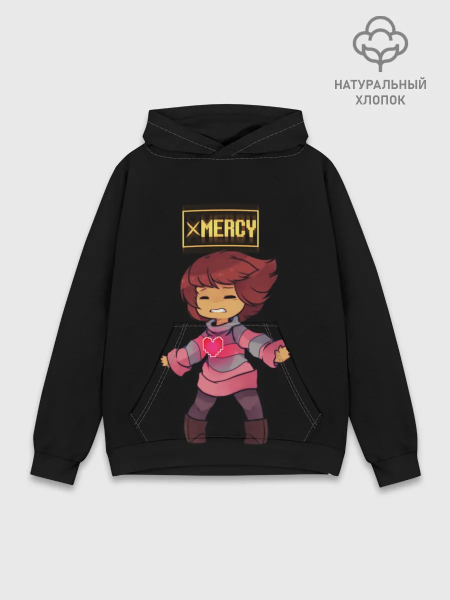 Худи мужской база хлопок / UNDERTALE FRISK