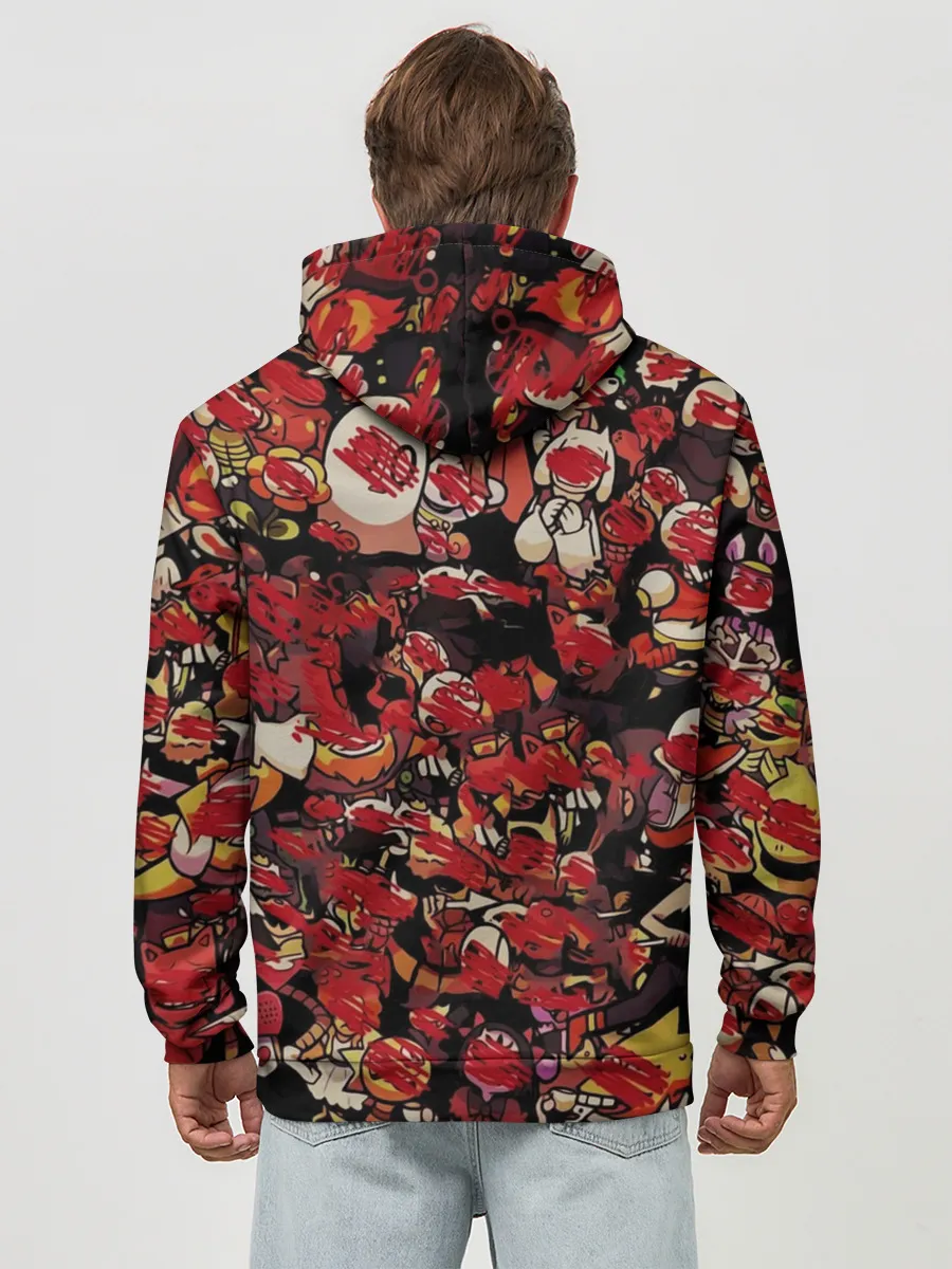 Худи мужской база хлопок / UNDERTALE CHARA