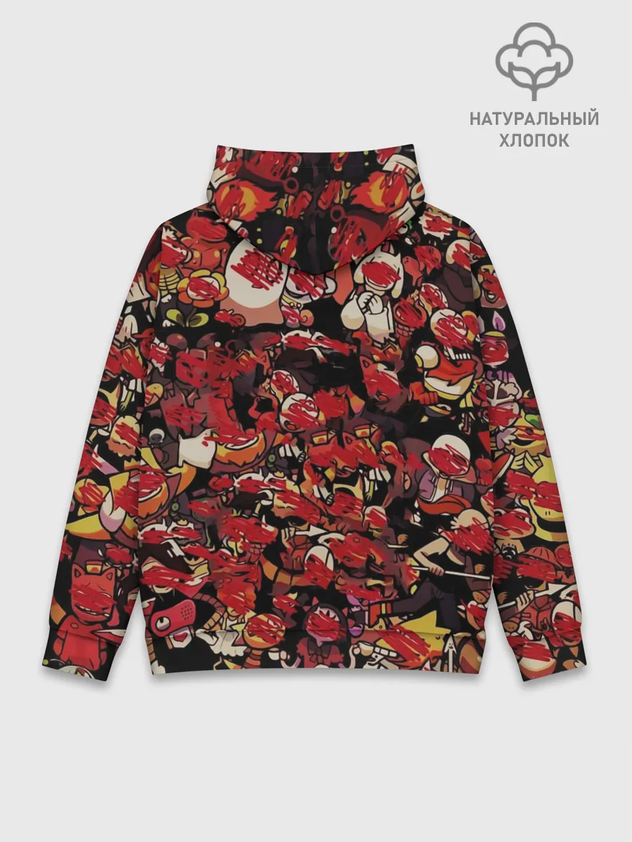 Худи мужской база хлопок / UNDERTALE CHARA