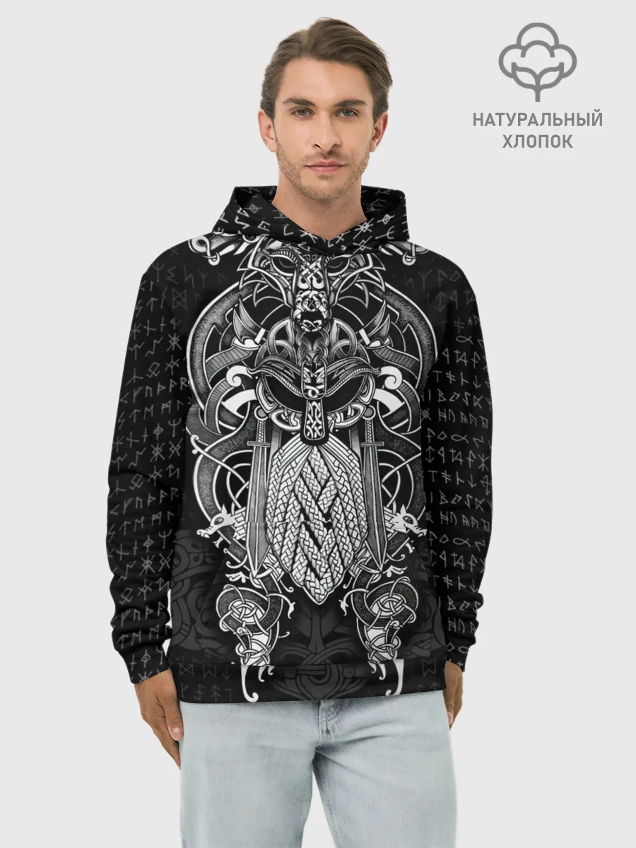 Худи мужской база хлопок / Viking