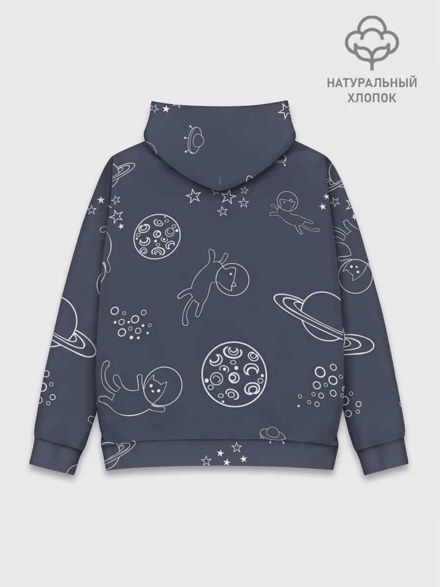 Худи мужской база хлопок / Космо киски