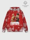Худи мужской база хлопок / Новогодний Fortnite