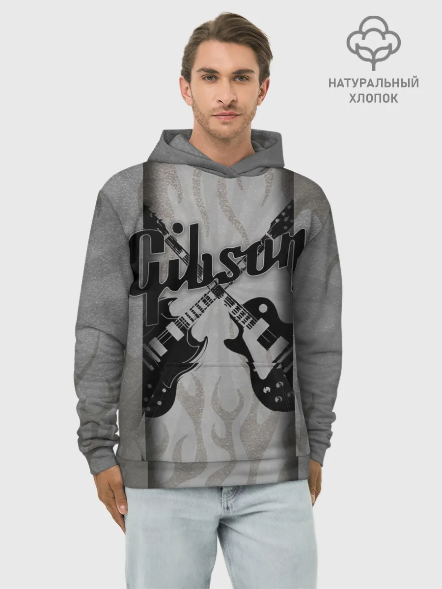 Худи мужской база хлопок / Gibson