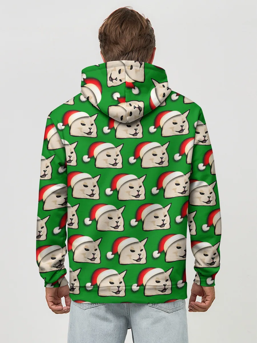 Худи мужской база хлопок / woman yelling at cat