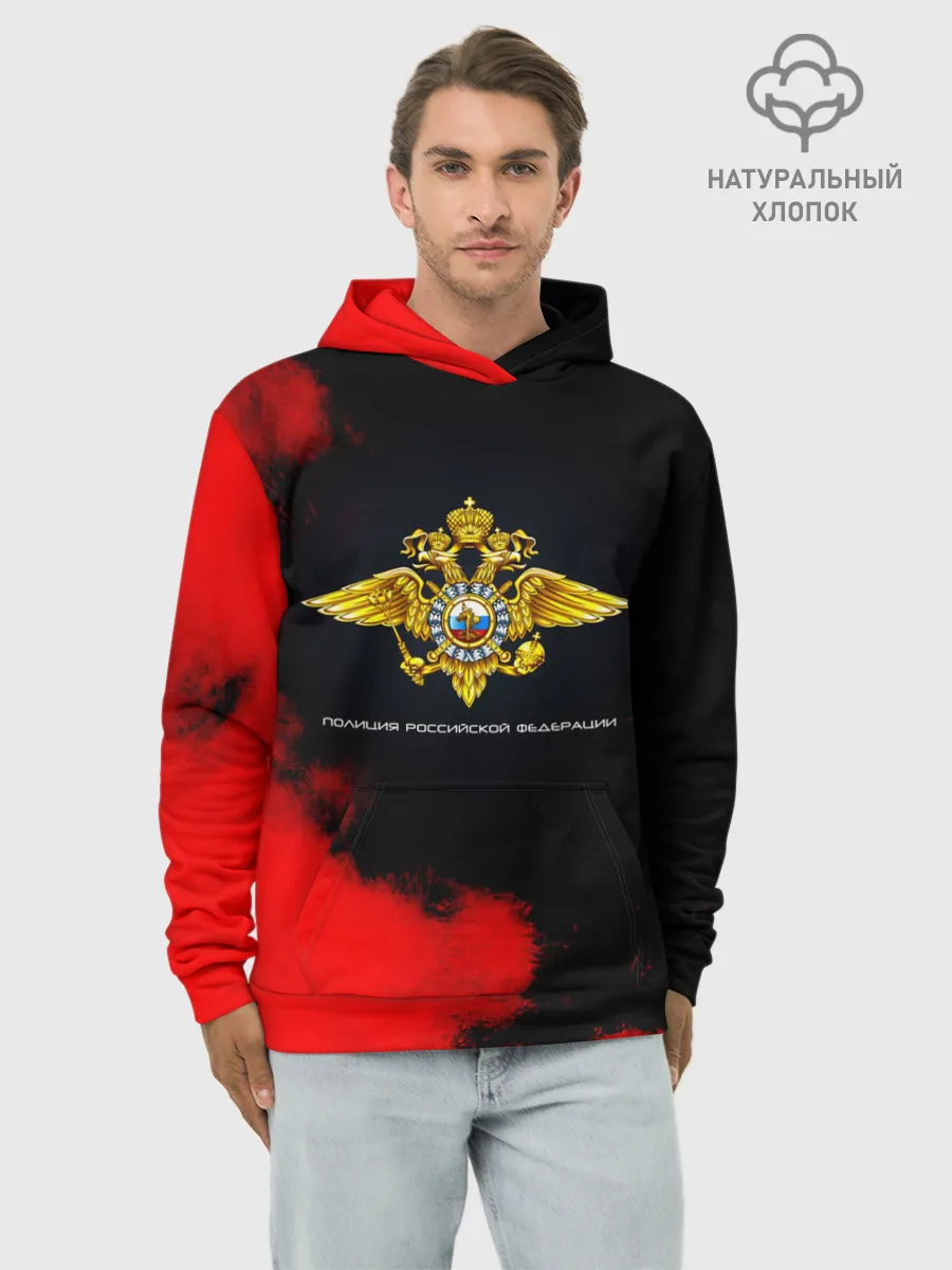 Худи мужской база хлопок / Полиция Российской Федерации