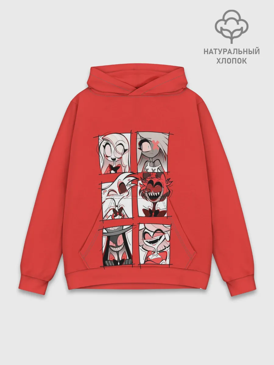 Худи мужской база хлопок / Hazbin Hotel